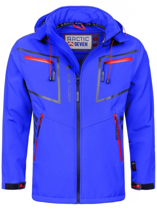 Foto van product Arctic Seven Functionele jas neonblauw / cranberry