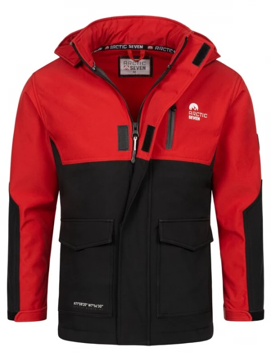 Foto van product Arctic Seven Functionele jas rood / zwart / wit