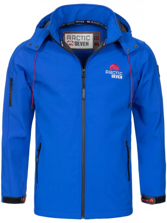Foto van product Arctic Seven Functionele jas royal blue / koningsblauw / grenadine / wit