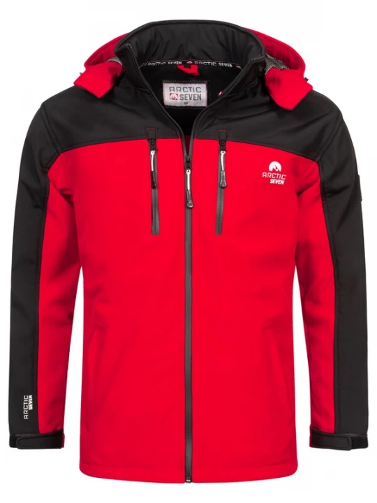 Foto van product Arctic Seven Functionele jas vuurrood / zwart / wit