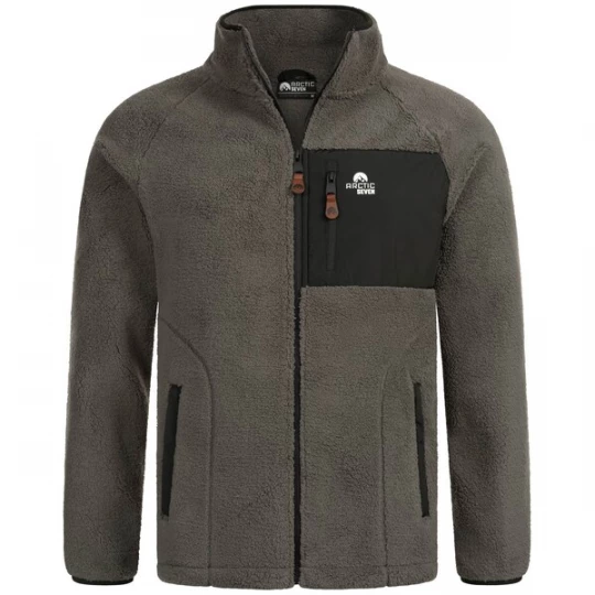 Foto van product Arctic Seven Funktionele fleece-jas 'AS415' donkergrijs / zwart / wit