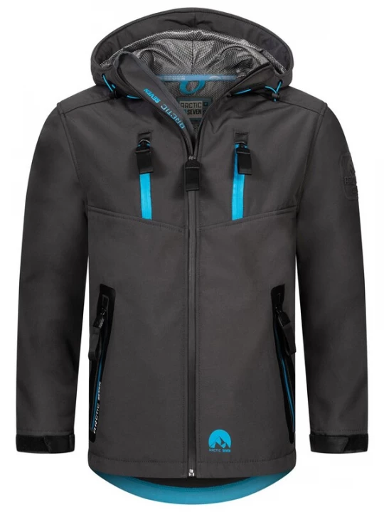 Foto van product Arctic Seven Outdoorjas 'AS306 ' blauw / donkergrijs