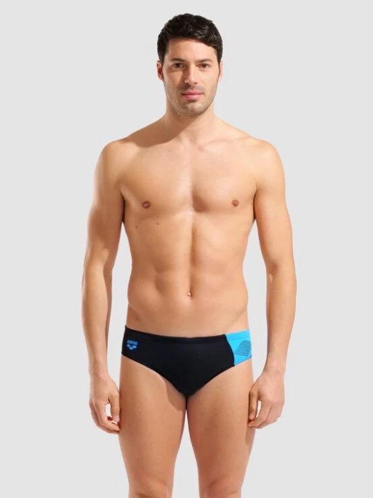 Foto van product ARENA Zwembroek ' PRINTED SPLICE' blauw / zwart