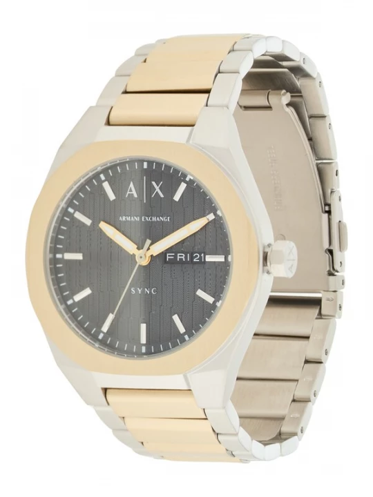 Foto van product ARMANI EXCHANGE Analoog horloge 'Sync' goud / zwart / zilver