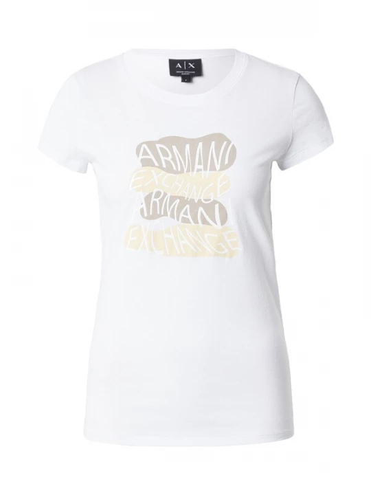 Foto van product ARMANI EXCHANGE Shirt camel / ecru / wit