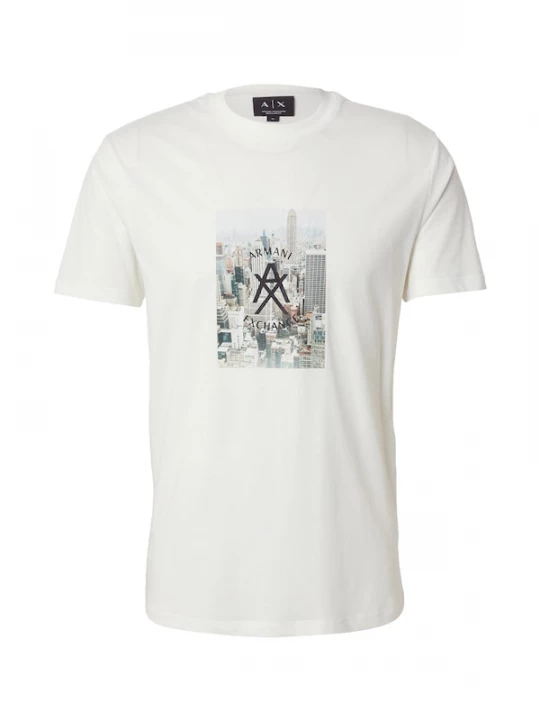 Foto van product ARMANI EXCHANGE Shirt lichtblauw / grijs / zwart / offwhite