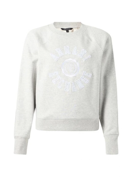 Foto van product ARMANI EXCHANGE Sweatshirt grijs gemêleerd / wit