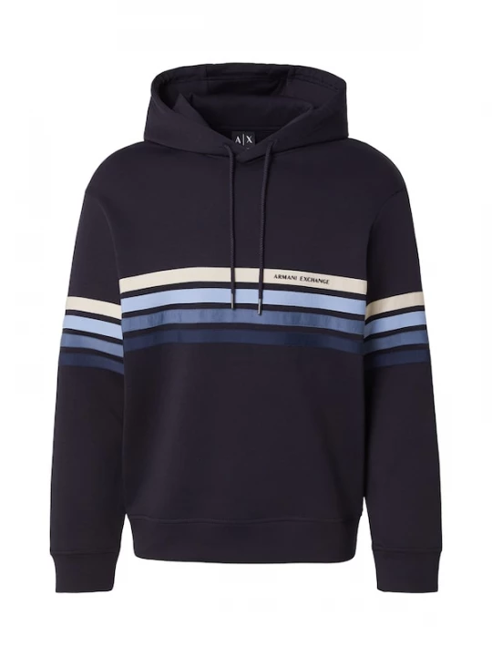 Foto van product ARMANI EXCHANGE Sweatshirt navy / saffier / lichtblauw / stone grey