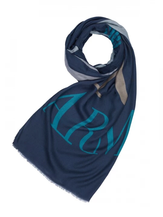 Foto van product ARMANI Sjaal 'Emporio Armani Schal' blauw