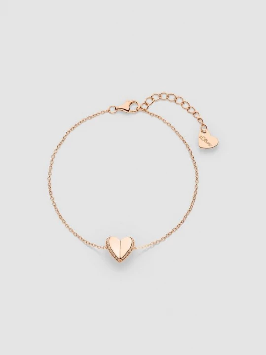 Foto van product Armband in 925 zilver met hart detail s.Oliver