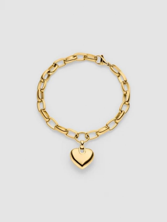 Foto van product Armband met hart bedel s.Oliver goud