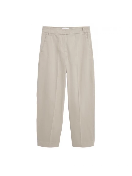 Foto van product ARMEDANGELS Bandplooibroek 'BARREL TWILL' beige