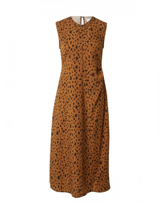 Foto van product ARMEDANGELS Jurk 'EMALANAA LEOPAA' camel / bruin / zwart