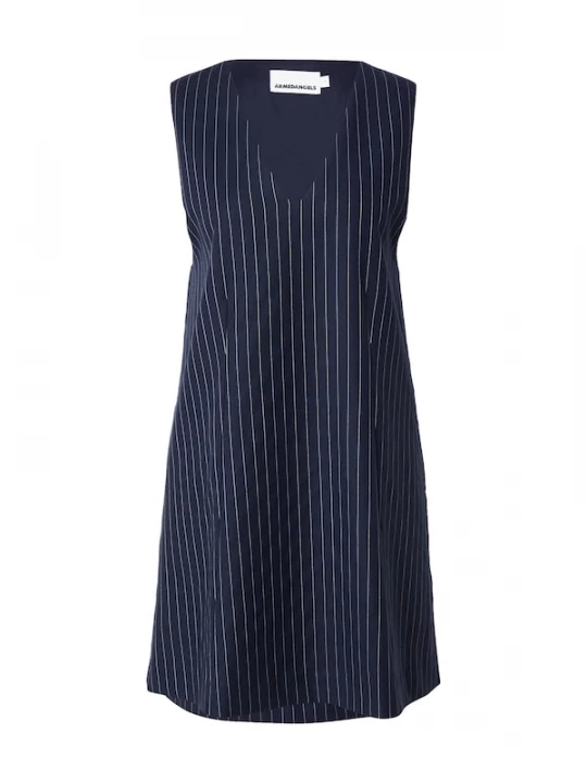 Foto van product ARMEDANGELS Jurk 'PINAAFO' navy / wit