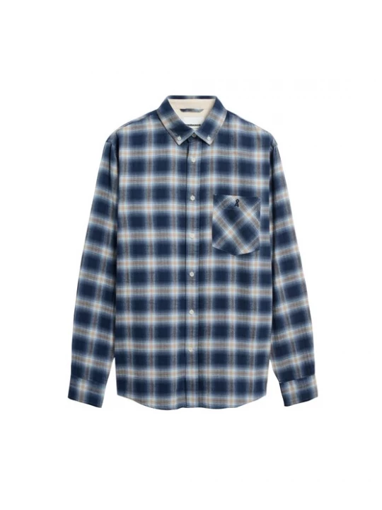 Foto van product ARMEDANGELS Overhemd 'CHECK' lichtblauw / donkerblauw / lichtbruin
