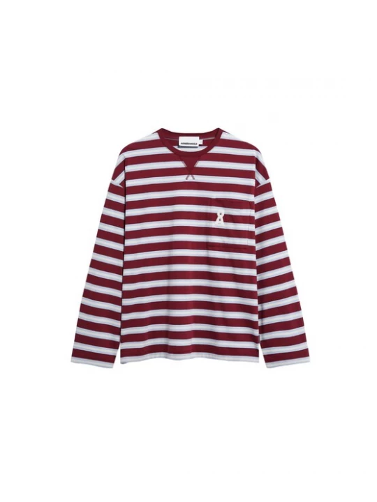 Foto van product ARMEDANGELS Oversized shirt 'ICONIC Å FIETAA' lichtblauw / donkerrood / wit