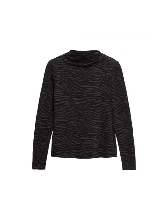 Foto van product ARMEDANGELS Shirt 'Calunaa' donkergrijs / zwart