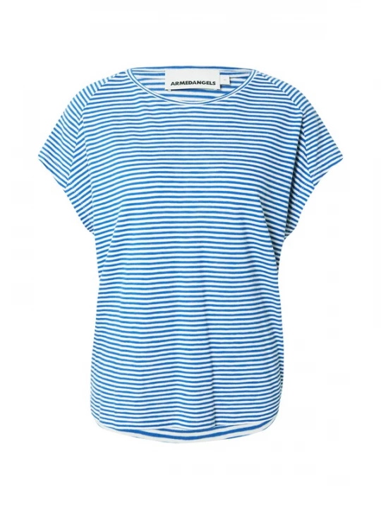 Foto van product ARMEDANGELS Shirt crème / kobaltblauw