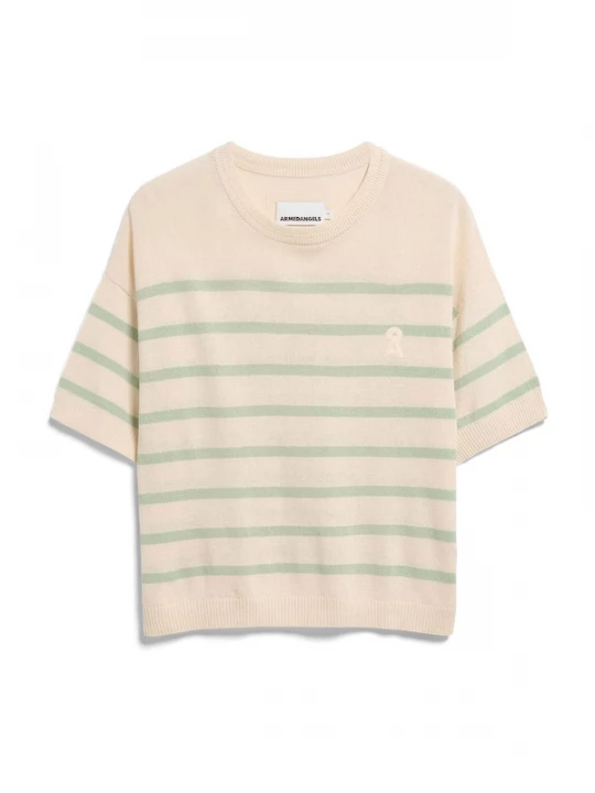 Foto van product ARMEDANGELS Shirt ecru / groen