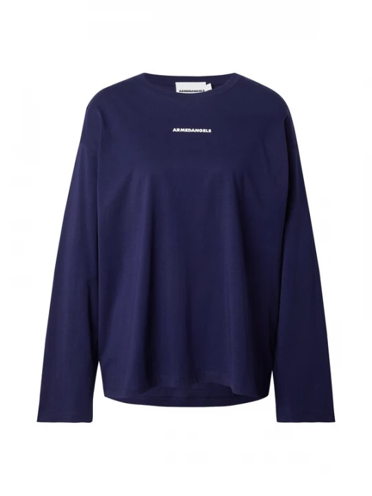 Foto van product ARMEDANGELS Shirt 'FIETAA DIFFERENCE' marine / wit