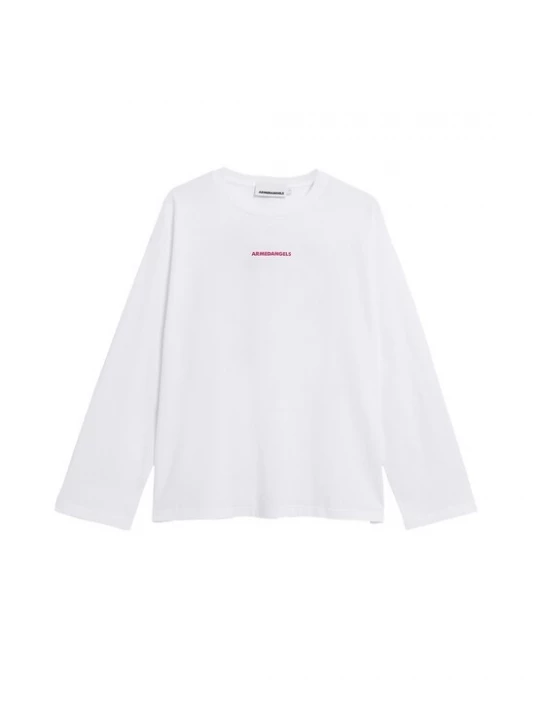 Foto van product ARMEDANGELS Shirt 'FIETAA SMILE' rosa / rood / wit