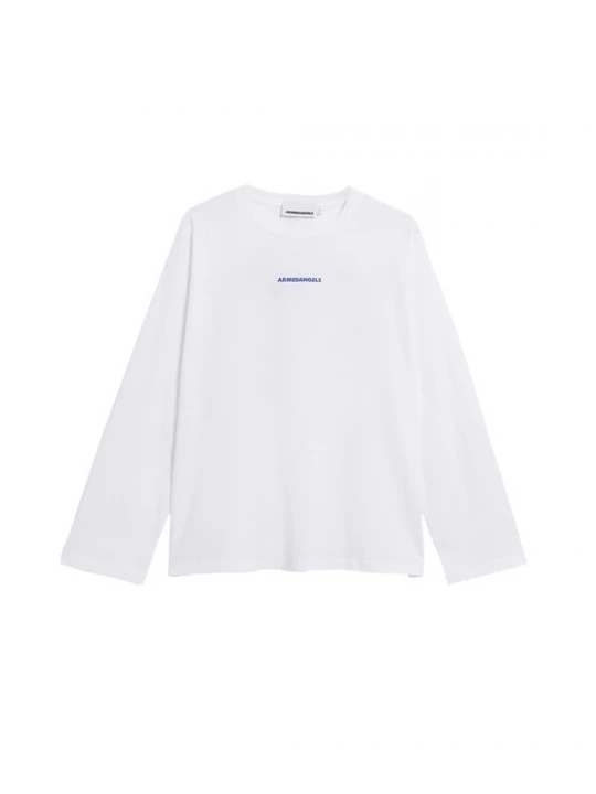 Foto van product ARMEDANGELS Shirt 'FIETAA SMILE' royal blue / koningsblauw / wit