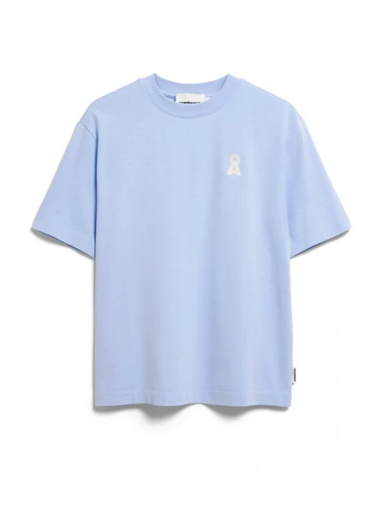 Foto van product ARMEDANGELS Shirt 'ICONIC Å TARJAA' duifblauw / wit