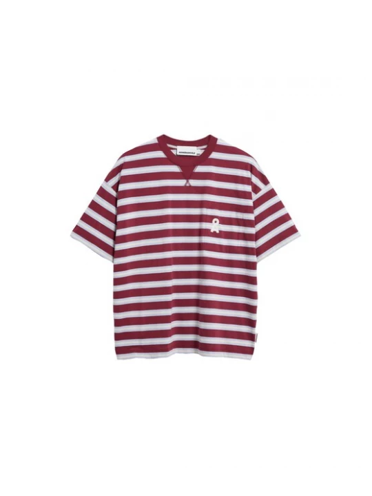 Foto van product ARMEDANGELS Shirt 'ICONIC' lichtblauw / donkerrood / wit