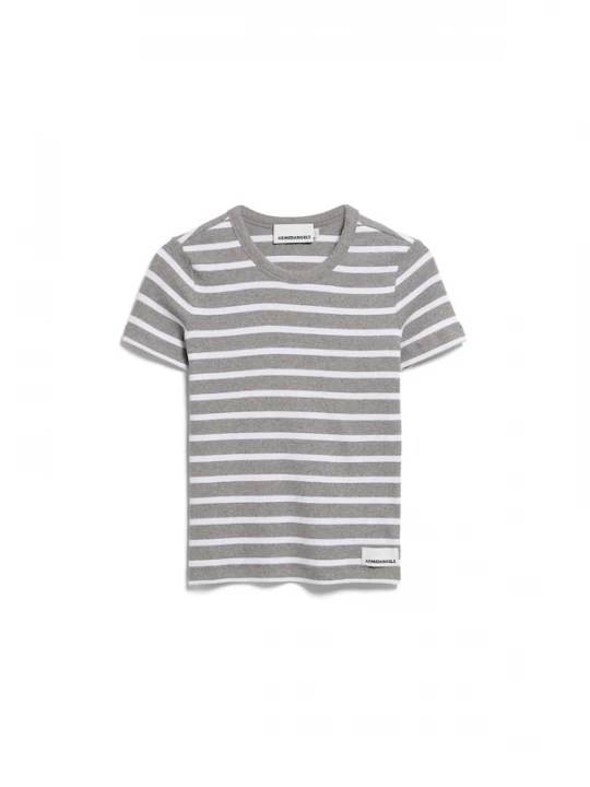 Foto van product ARMEDANGELS Shirt 'KARDAA' grijs / wit