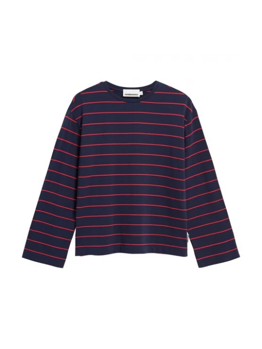 Foto van product ARMEDANGELS Shirt 'MARYNAA' blauw / rood