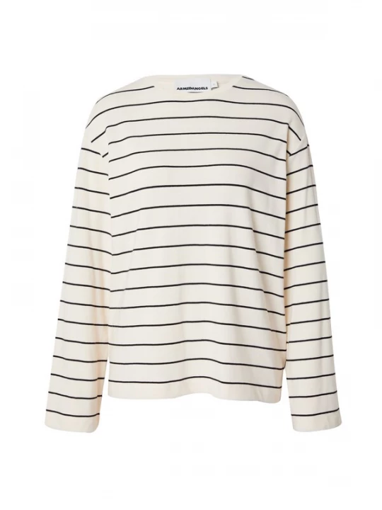 Foto van product ARMEDANGELS Shirt 'MARYNAA' lichtbeige / zwart