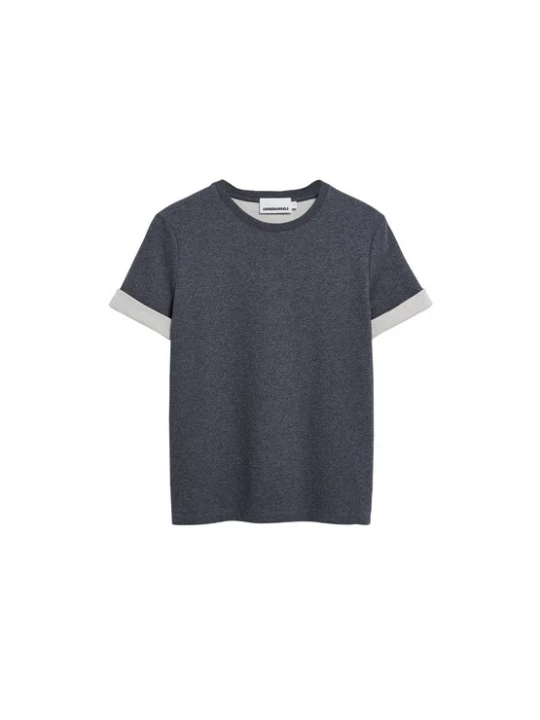 Foto van product ARMEDANGELS Shirt 'UN-WASTED' donkergrijs / wit
