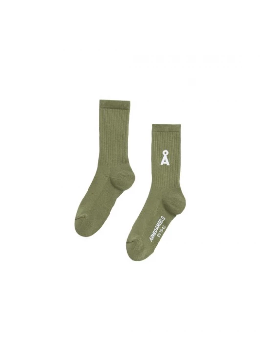 Foto van product ARMEDANGELS Sokken 'SAAMUS BOLD' groen / wit