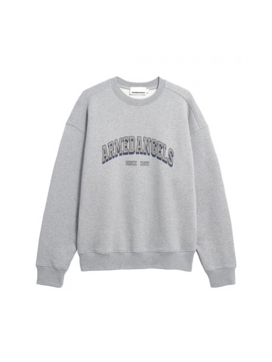 Foto van product ARMEDANGELS Sweatshirt 'Wordmark' marine / taupe / grijs gemêleerd
