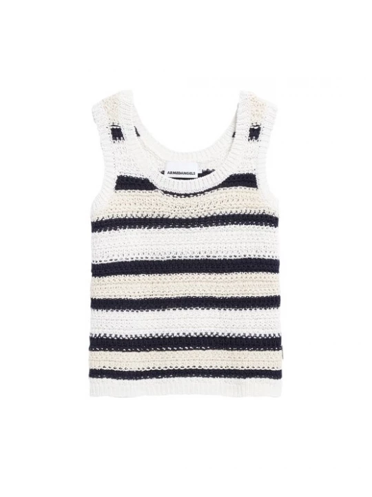 Foto van product ARMEDANGELS Top beige / zwart / wit