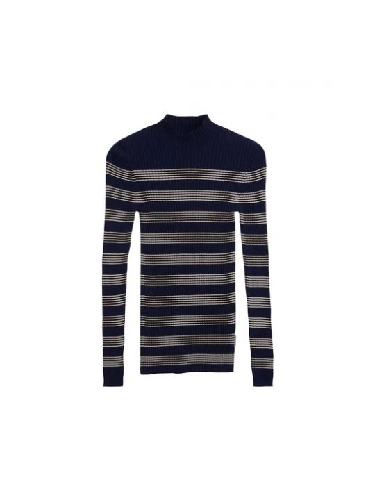 Foto van product ARMEDANGELS Trui 'Alaania' sand / donkerblauw