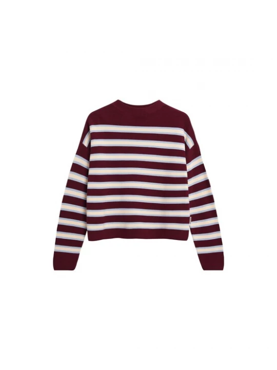 Foto van product ARMEDANGELS Trui hemelsblauw / bordeaux / wit