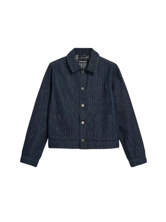 Foto van product ARMEDANGELS Tussenjas 'HERRINGBONE' blauw denim
