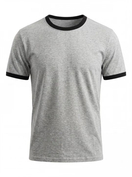 Foto van product ARMIE Shirt 'The Dave Slim-Fit T-shirt' lichtgrijs