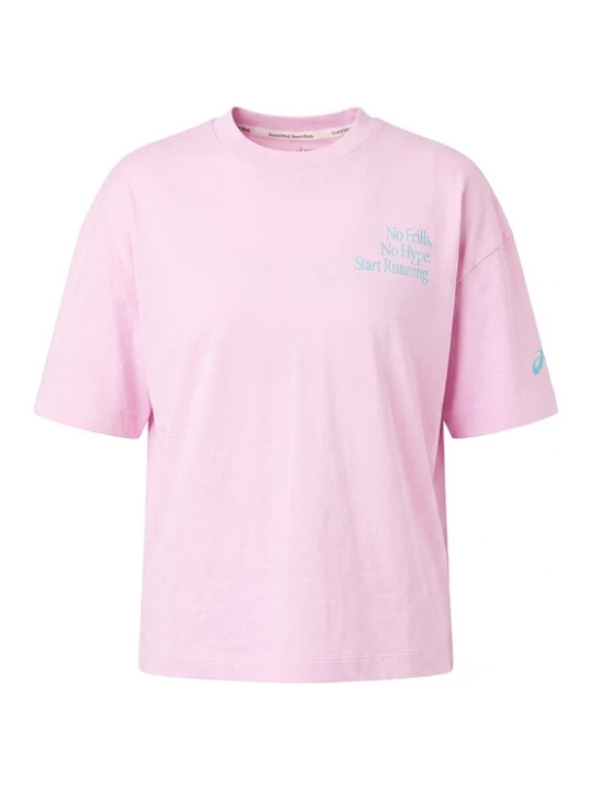 Foto van product ASICS Functioneel shirt 'RUNNER MESSAGE' lichtblauw / rosa