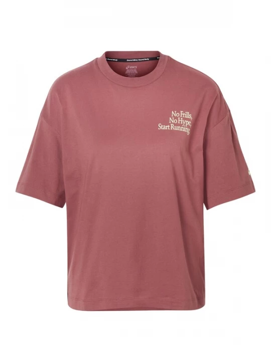 Foto van product ASICS Functioneel shirt 'RUNNER MESSAGE' lichtgeel / bourgogne