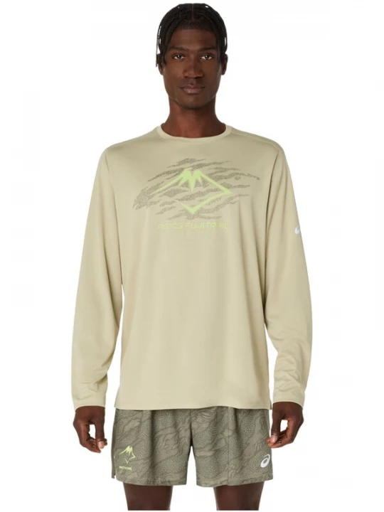 Foto van product ASICS Shirt 'ASICS Fujitrail Logo' groen