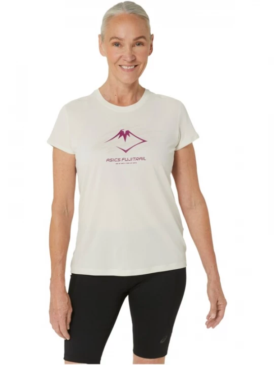 Foto van product ASICS Shirt 'ASICS Fujitrail Logo SS Top' beige