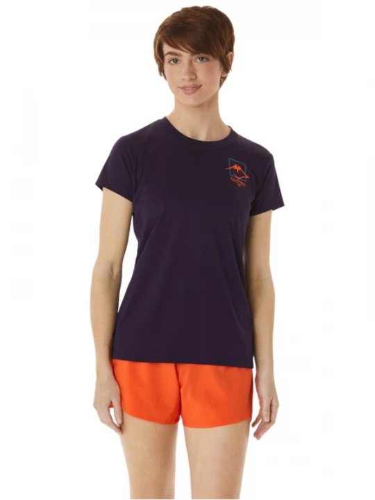 Foto van product ASICS Shirt 'ASICS Fujitrail Logo SS Top Tee' violetblauw