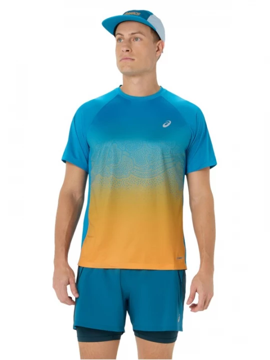 Foto van product ASICS Shirt 'ASICS Road Fade SS Top' turquoise