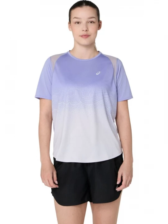 Foto van product ASICS Shirt 'ASICS Road Fade SS' violetblauw