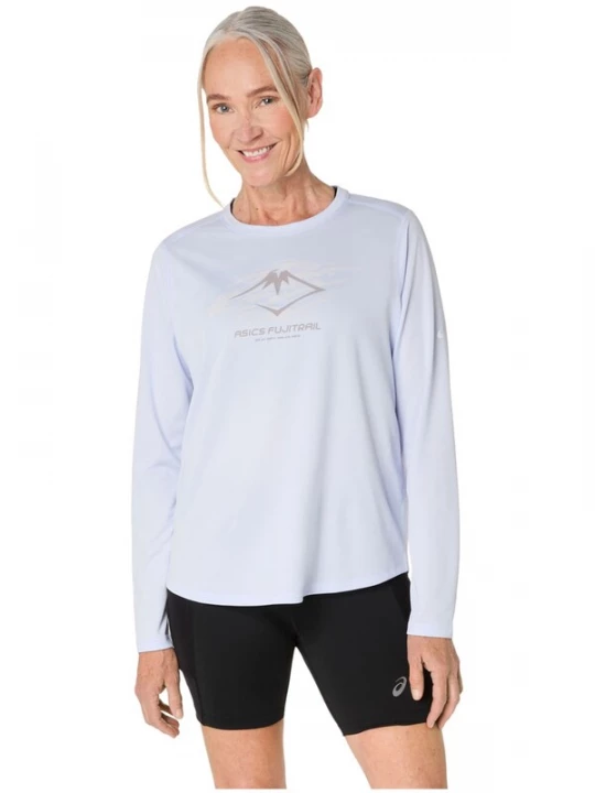 Foto van product ASICS Shirt 'Fujitrail Logo LS' blauw
