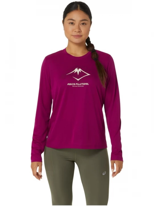 Foto van product ASICS Shirt 'Fujitrail Logo LS' violetblauw
