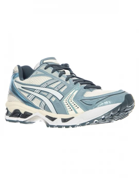 Foto van product ASICS Sportieve veterschoen 'Gel-Kayano 14 Cream / Raw Indigo' groen