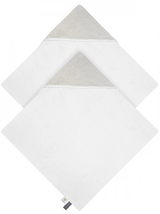Foto van product Aspero Badjas lichtgrijs / wit